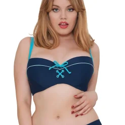 Soutien-Gorge Moulé Bleu en nylon
