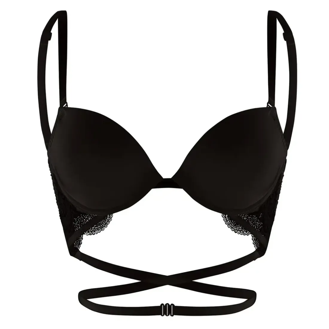 Soutien-gorge multi-positions dos nu Noir