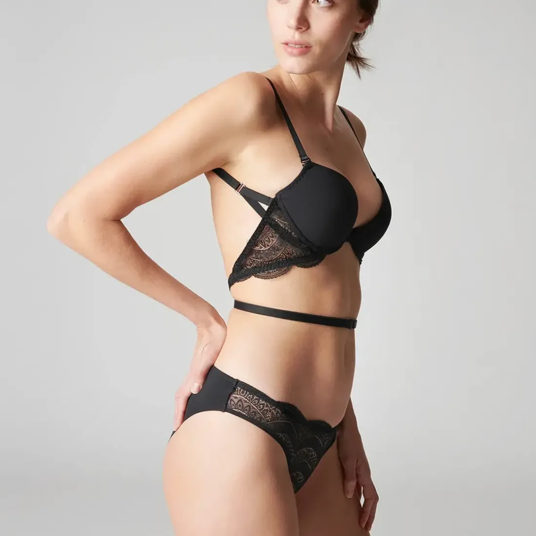 Soutien-gorge multi-positions dos nu Noir