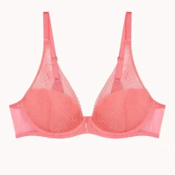 Soutien-gorge plongeant à armatures - Orange