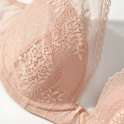 Soutien-gorge plongeant à armatures - Rose