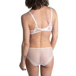 Soutien-gorge plongeant à armatures - Blanc