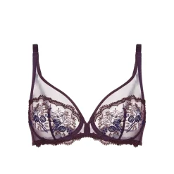 Soutien-gorge plongeant à bonnets couvrants Intrigue violet