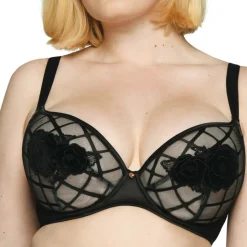 Soutien-gorge plongeant armatures noir