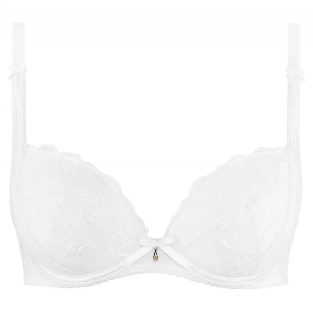 Soutien-gorge plongeant armatures - Blanc