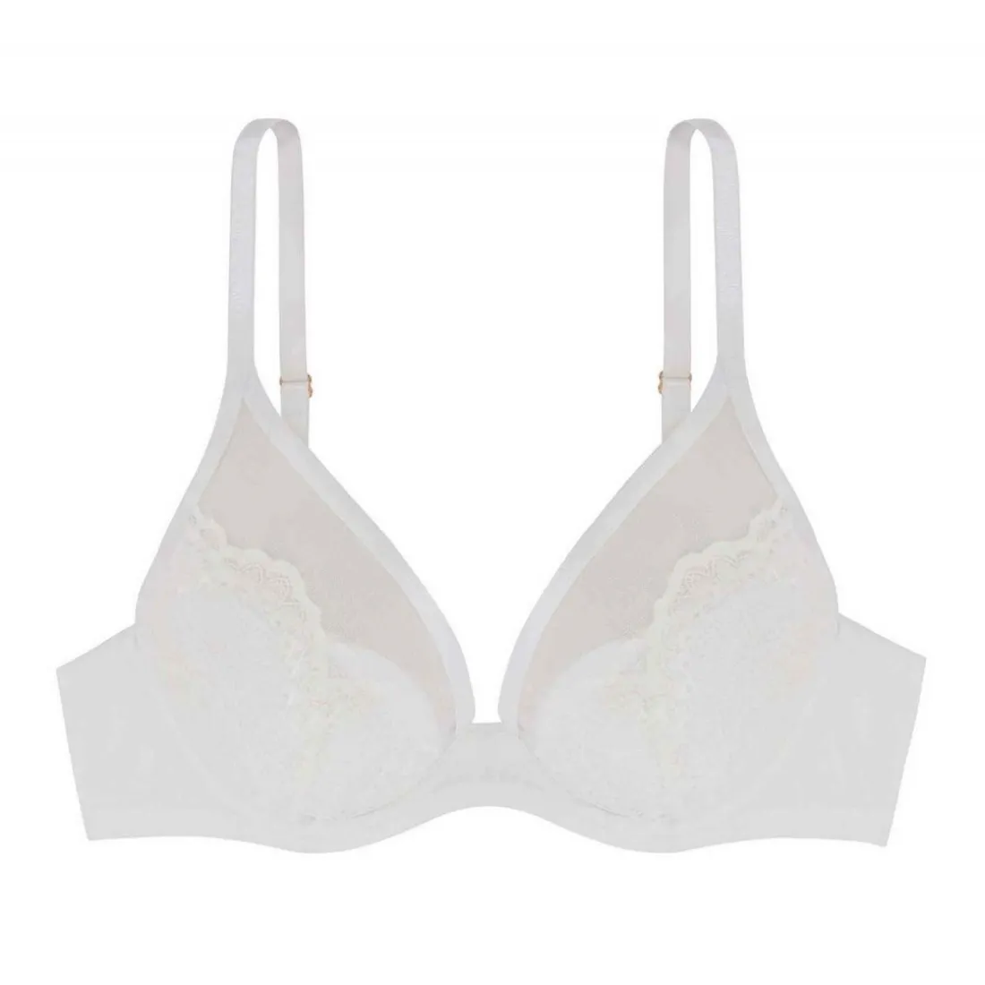 Soutien-gorge plongeant armatures - Ivoire