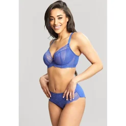 Soutien-Gorge Plongeant armatures Bleu