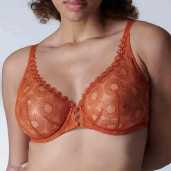 Soutien-gorge plongeant armatures - Orange