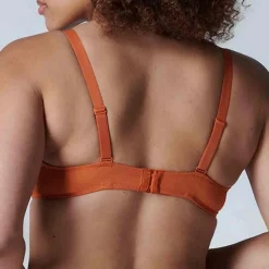 Soutien-gorge plongeant armatures - Orange