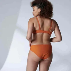 Soutien-gorge plongeant armatures - Orange