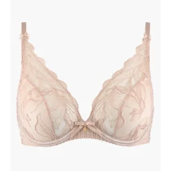 Soutien-gorge plongeant armatures nude