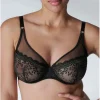 Soutien-gorge plongeant armatures - Noir