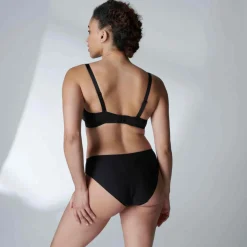 Soutien-gorge plongeant armatures - Noir