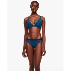 Soutien-gorge plongeant armatures - Bleu Passionata