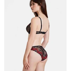 Soutien-gorge plongeant armatures Rouge