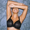 Soutien-gorge plongeant armatures noir stretch
