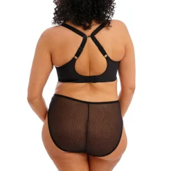 Soutien-gorge plongeant armatures noir stretch