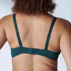Soutien-gorge plongeant armatures - Bleu