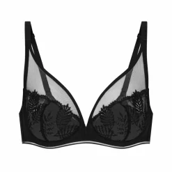 Soutien-gorge plongeant armatures - Noir