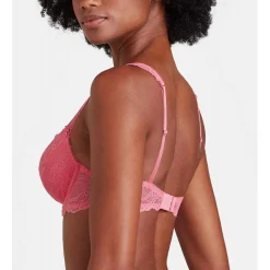 Soutien-gorge plongeant armatures Rose