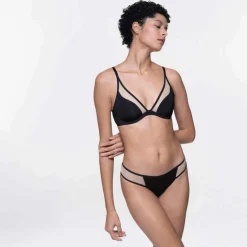 Soutien-gorge plongeant armatures - Dorina Noir