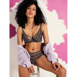 Soutien-gorge plongeant armatures - Gris FESTIVAL VIBE