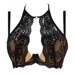 Soutien-gorge Plongeant Armatures - Noir