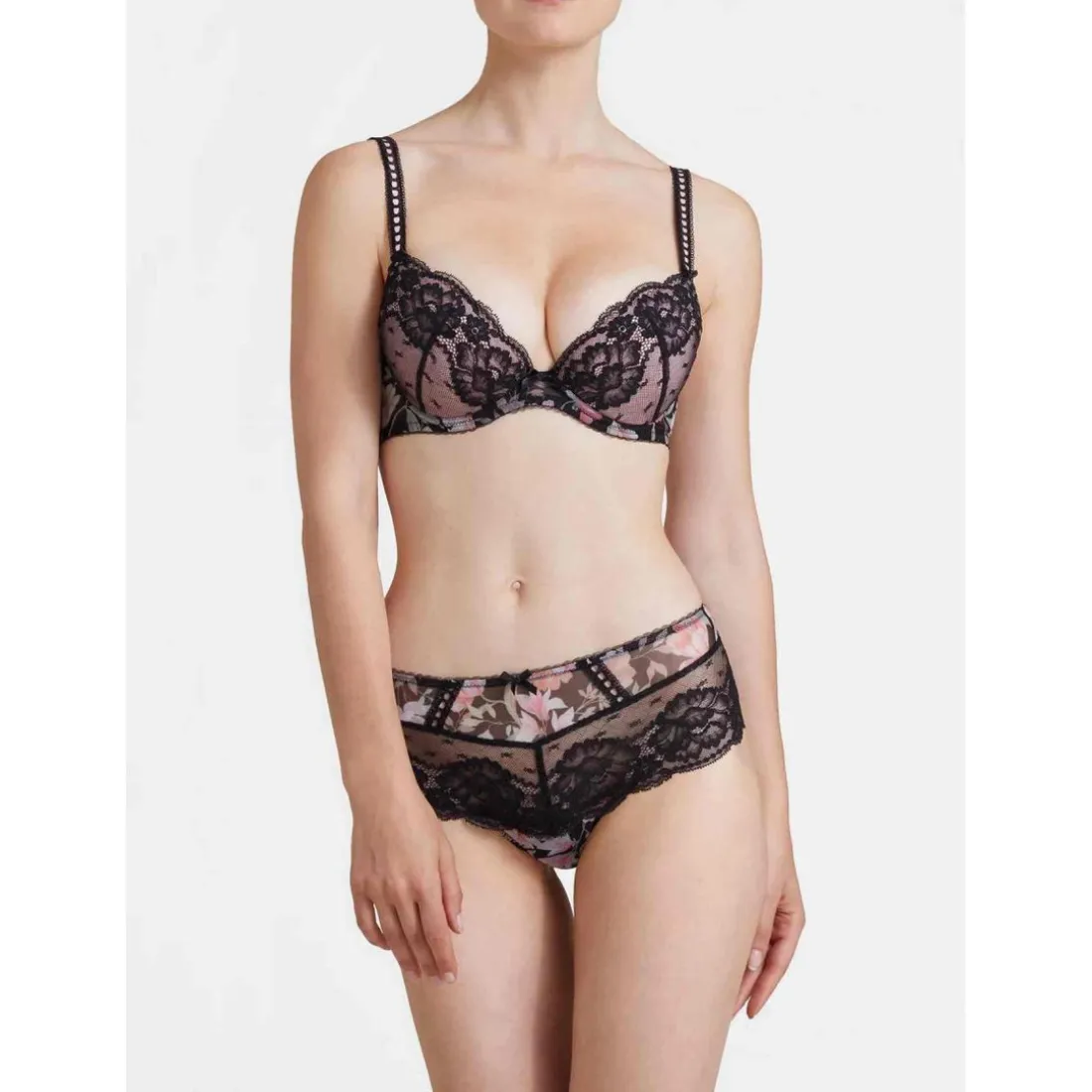Soutien-gorge plongeant armatures Noir