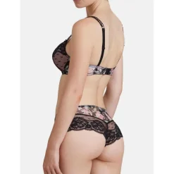 Soutien-gorge plongeant armatures Noir