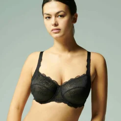 Soutien-gorge Plongeant Armatures Rêve - Noir