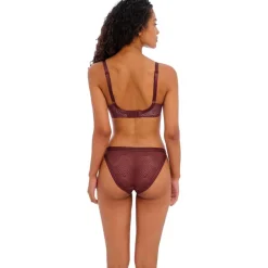 Soutien-gorge plongeant armatures - Rouge TAILORED