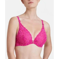 Soutien-gorge plongeant armatures Rose
