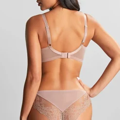 Soutien-gorge plongeant beige