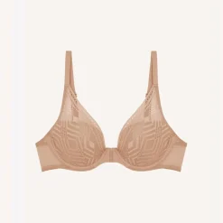 Soutien-gorge plongeant beige