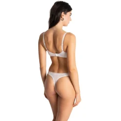 Soutien-gorge plongeant beige