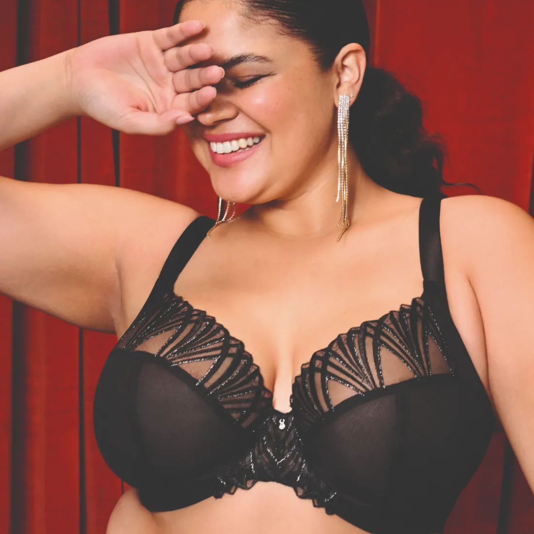Soutien-Gorge Plongeant black noir