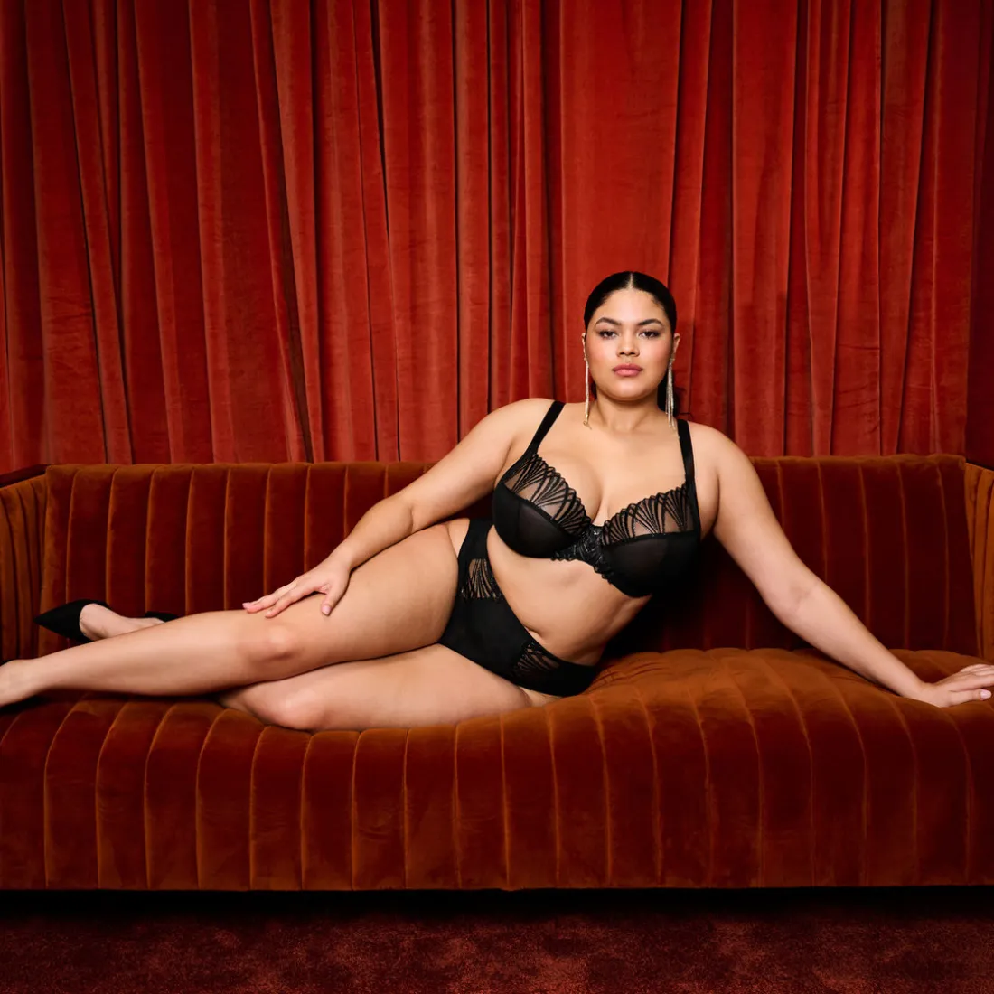 Soutien-Gorge Plongeant black noir