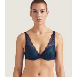Soutien-gorge plongeant foulard armatures - Vert