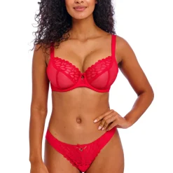 Soutien-Gorge Plongeant Rouge