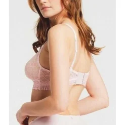 Soutien-gorge Plongeant Sans Armatures dentelle - Rose Louisa Bracq