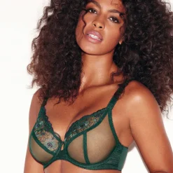 soutien-gorge Plongeant vert émeraude