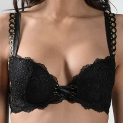 Soutien-gorge plunge noir