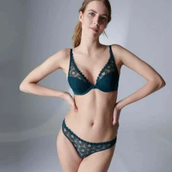 Soutien-gorge push-up armatures - Bleu