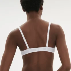 Soutien-gorge push-up décolleté plongeant Blanc