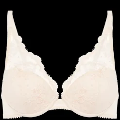 Soutien-gorge push-up décolleté plongeant Rose