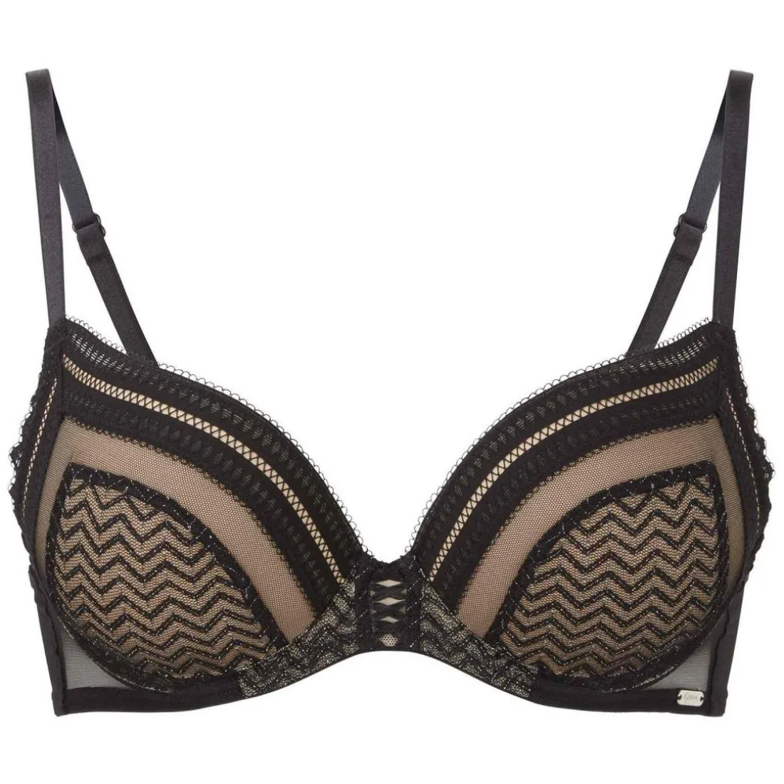 Soutien-gorge push-up plongeant armatures
