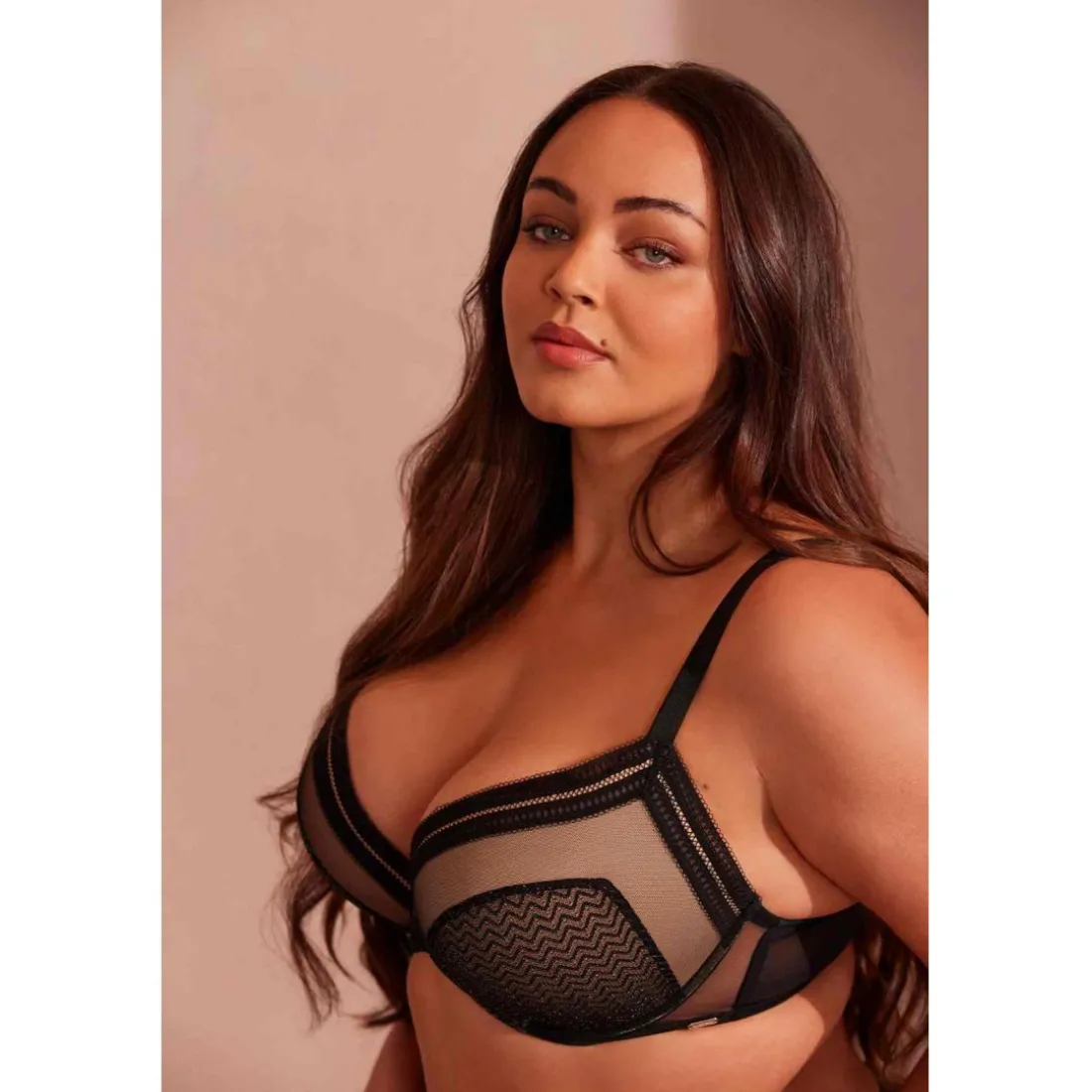 Soutien-gorge push-up plongeant armatures