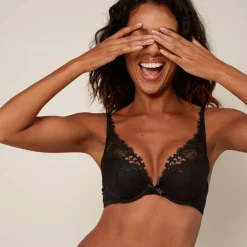 Soutien-Gorge Push-Up Triangle Noir