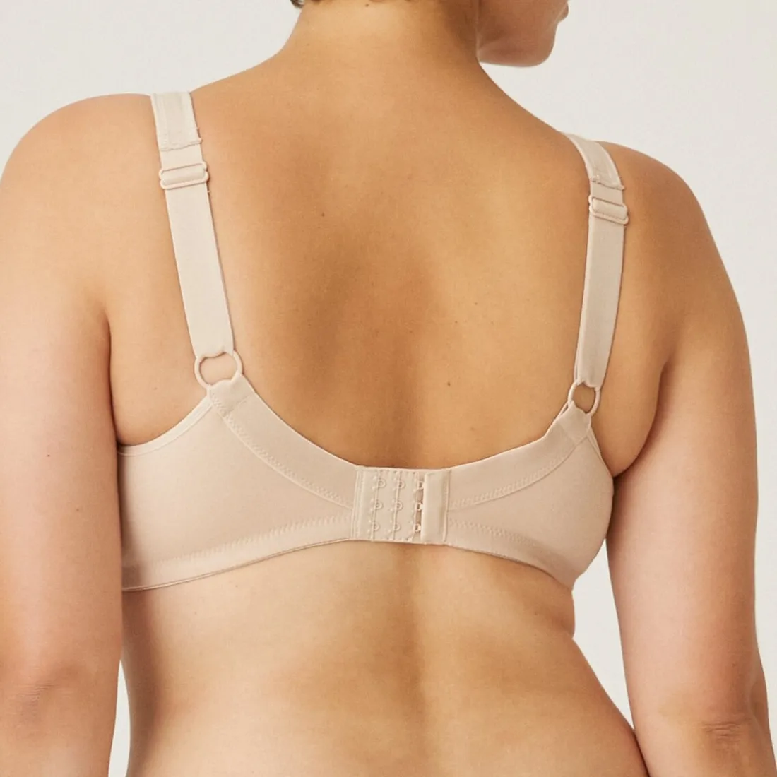 Soutien-Gorge Sans armatures - cotton/lace beige en coton
