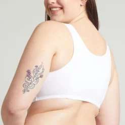 Soutien-Gorge Sans Armatures Blanc-Posture Control en coton